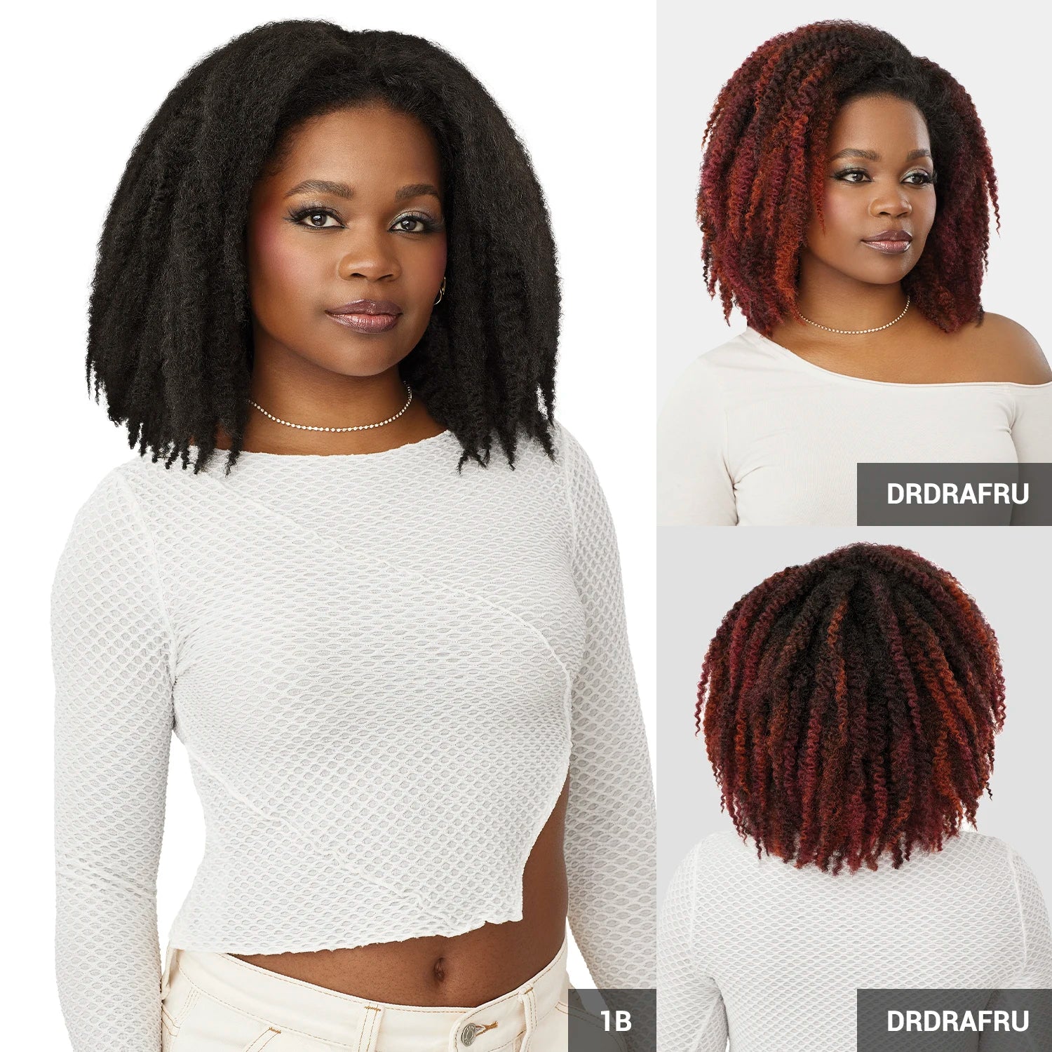 Outre Half Wig Synthetic Quick Weave Marlie