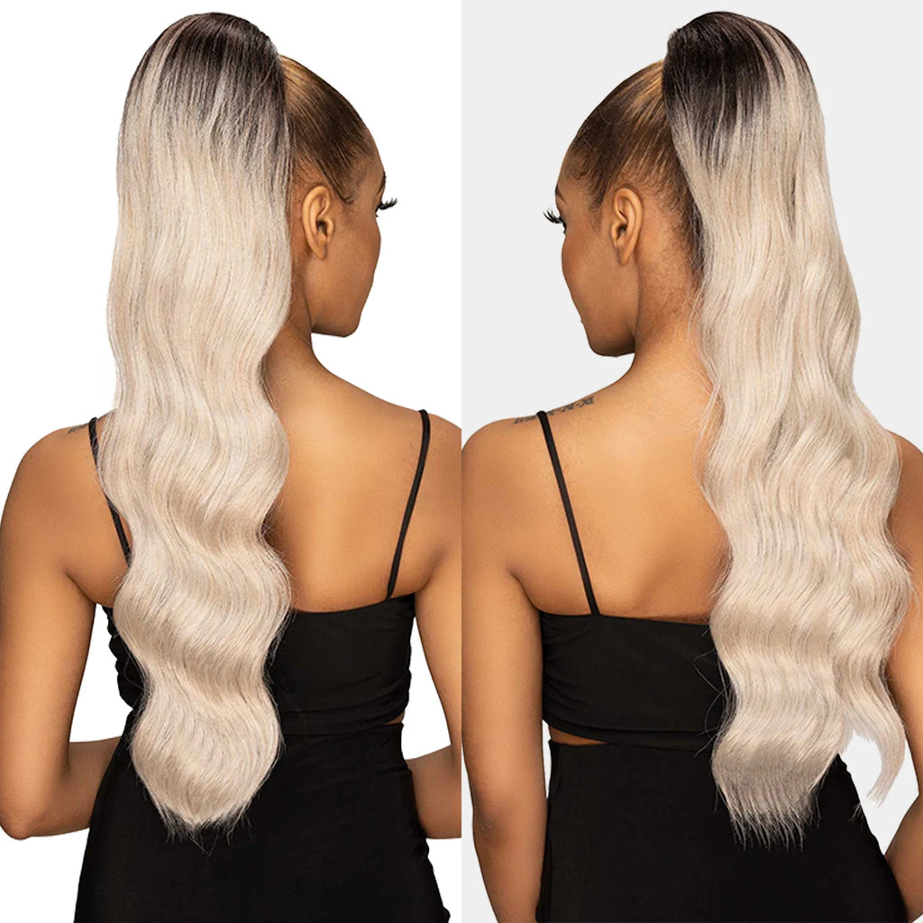 Janet Collection Human Hair Prime Unimix Ponytail Remy Illusion Pony Topaz