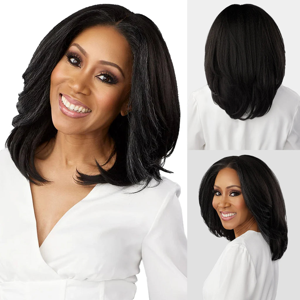Sensationnel Dashly HD Lace Front Wig Salt N Pepper SP Unit 3 - Breathable Lace, Realistic Appearance, Easy Styling