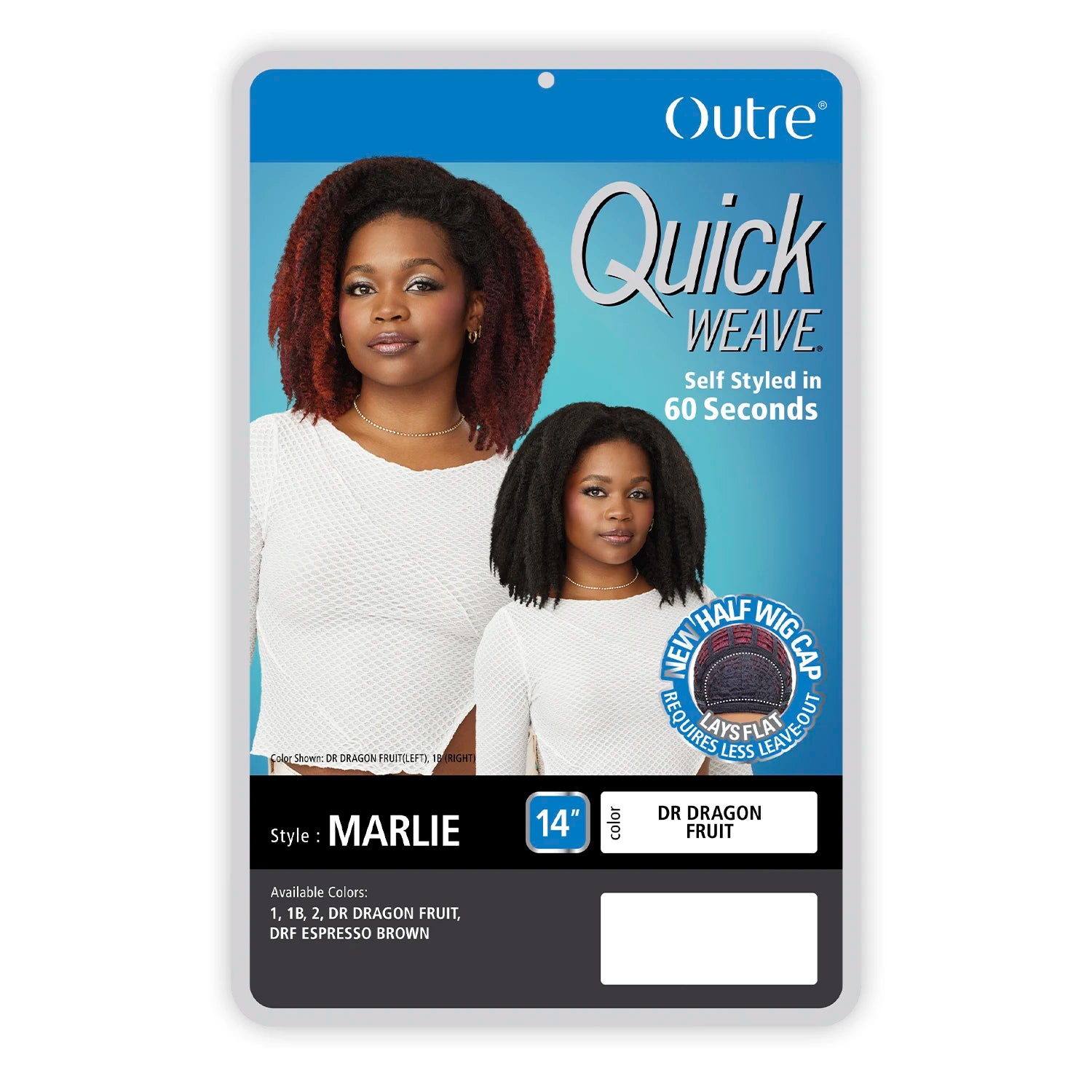 Outre Half Wig Synthetic Quick Weave Marlie