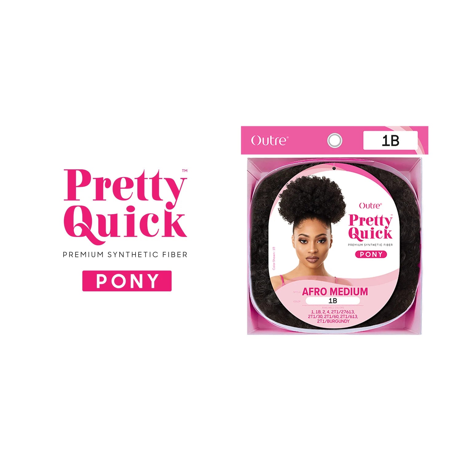 Outre Pretty Quick Synthetic Pony Afro Medium
