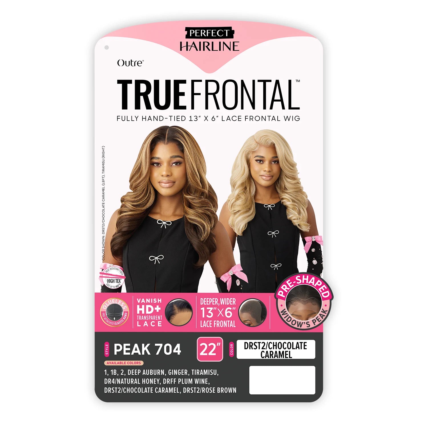 Outre HD Lace Frontal Synthetic Wig Perfect Hairline Glueless Fully Hand-Tied 13X6 True Frontal Peak 704
