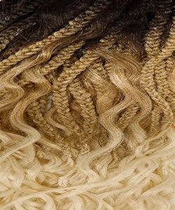 Outre HD Pre-Braided HD Lace Front Synthetic Wig 4X4 Middle Part French Curl Box Braids 26"