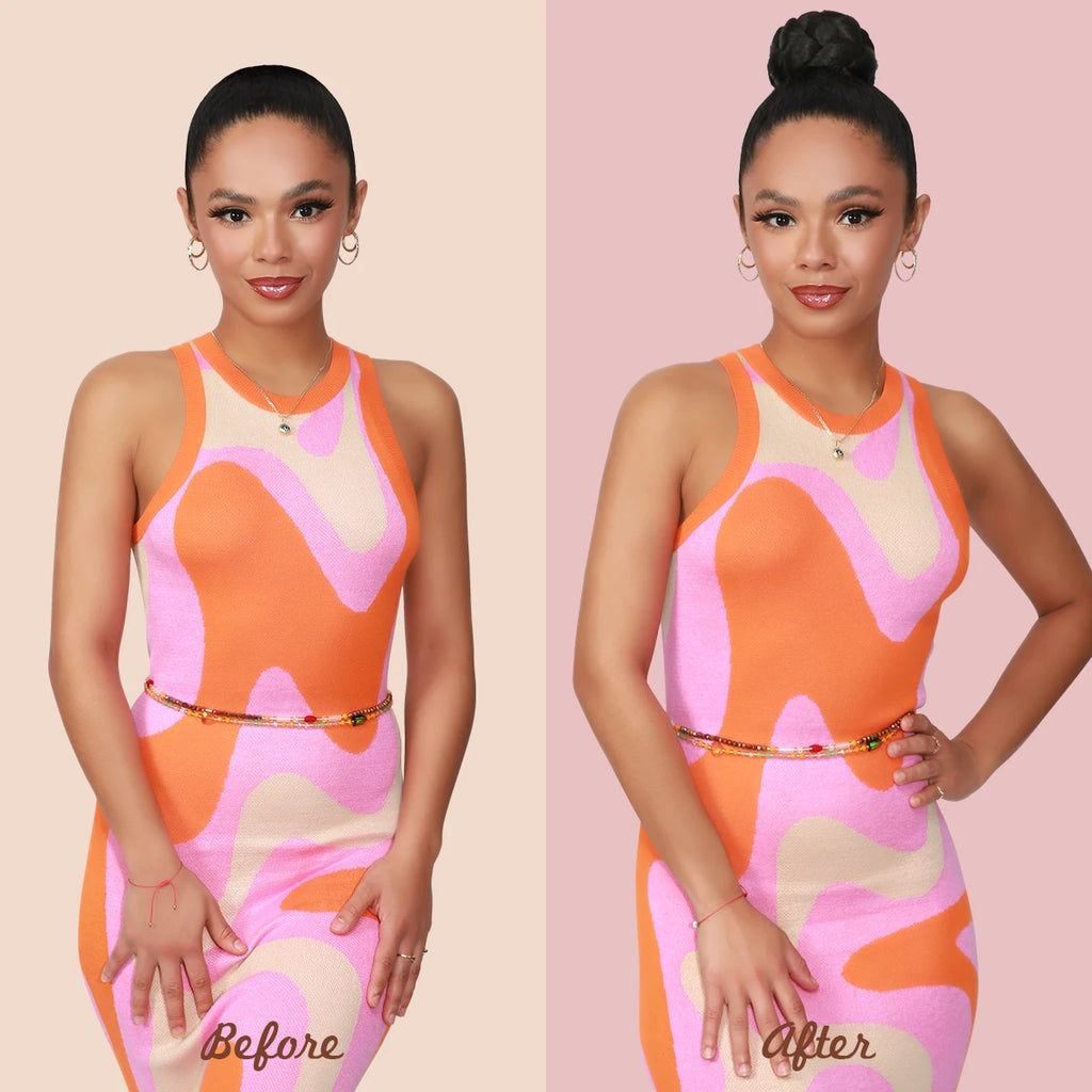 Instant Glitz Synthetic Hair Bun Sweet Rolls French Cruller (S)