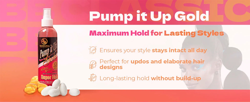 BB Pump It Up Spritz Super 8oz - Fast-Drying, Long-Lasting Hold for Styling, Perfect for Sculpting, and Adding Shine