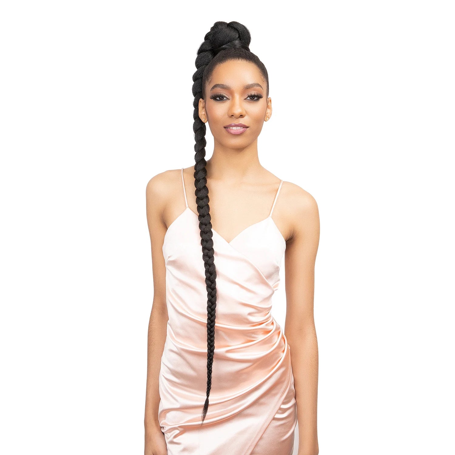 Janet Collection Human Hair Prime Unimix Ponytail Remy Illusion Snatch N Wrap Large Box 42"