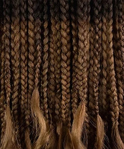 Outre HD Braided Whole Lace Synthetic Wig Glueless Knotless Boho Mermaid Box Braid 32"