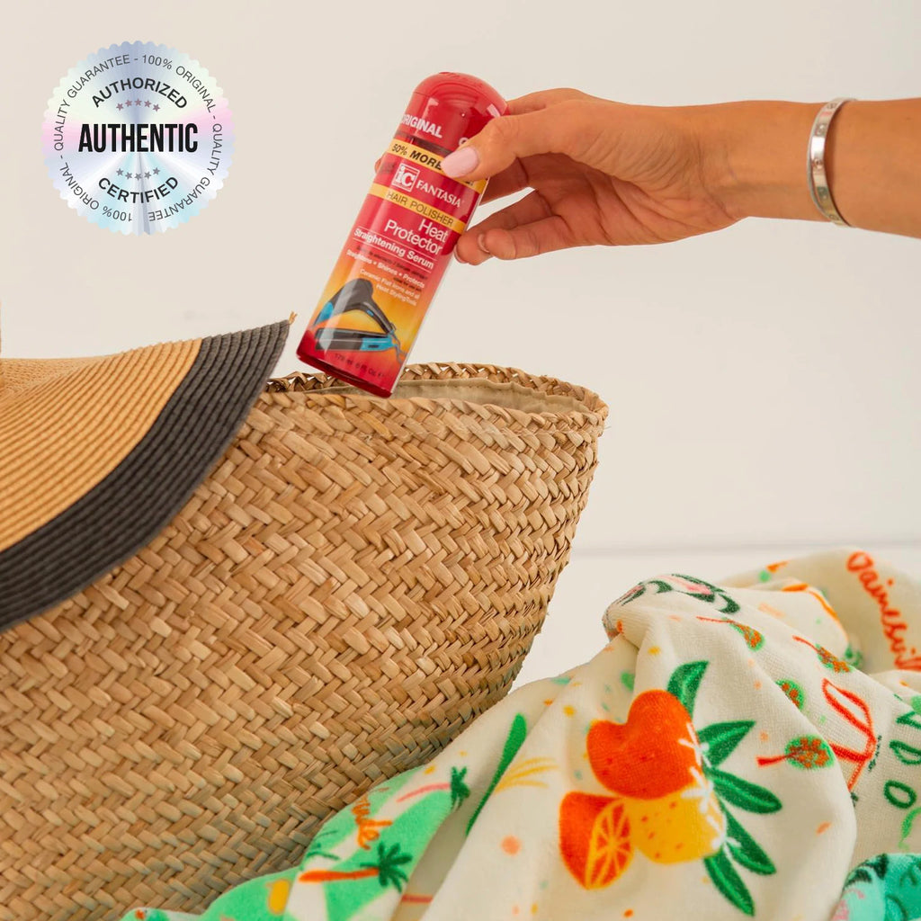 3Pack Deal Fantasia IC Hair Polisher Heat Protector Straightening Serum 2oz / 59.2ml - Heat Protection, Smooths & Reduces Frizz