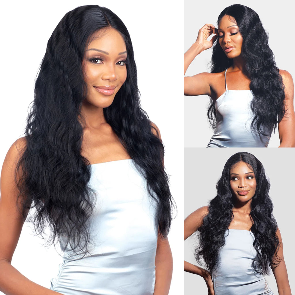 Shake-N-Go Virgin Remy Hair Glossy HD Lace Closure 4X4 Body Wave 12"
