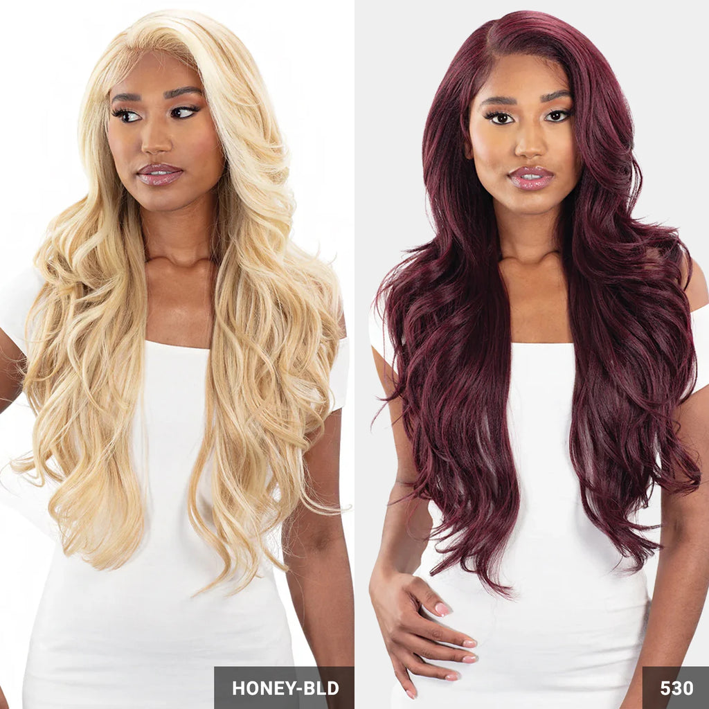 Shake-N-Go HD Lace Frontal Synthetic Wig Snatched Glueless Scarlet