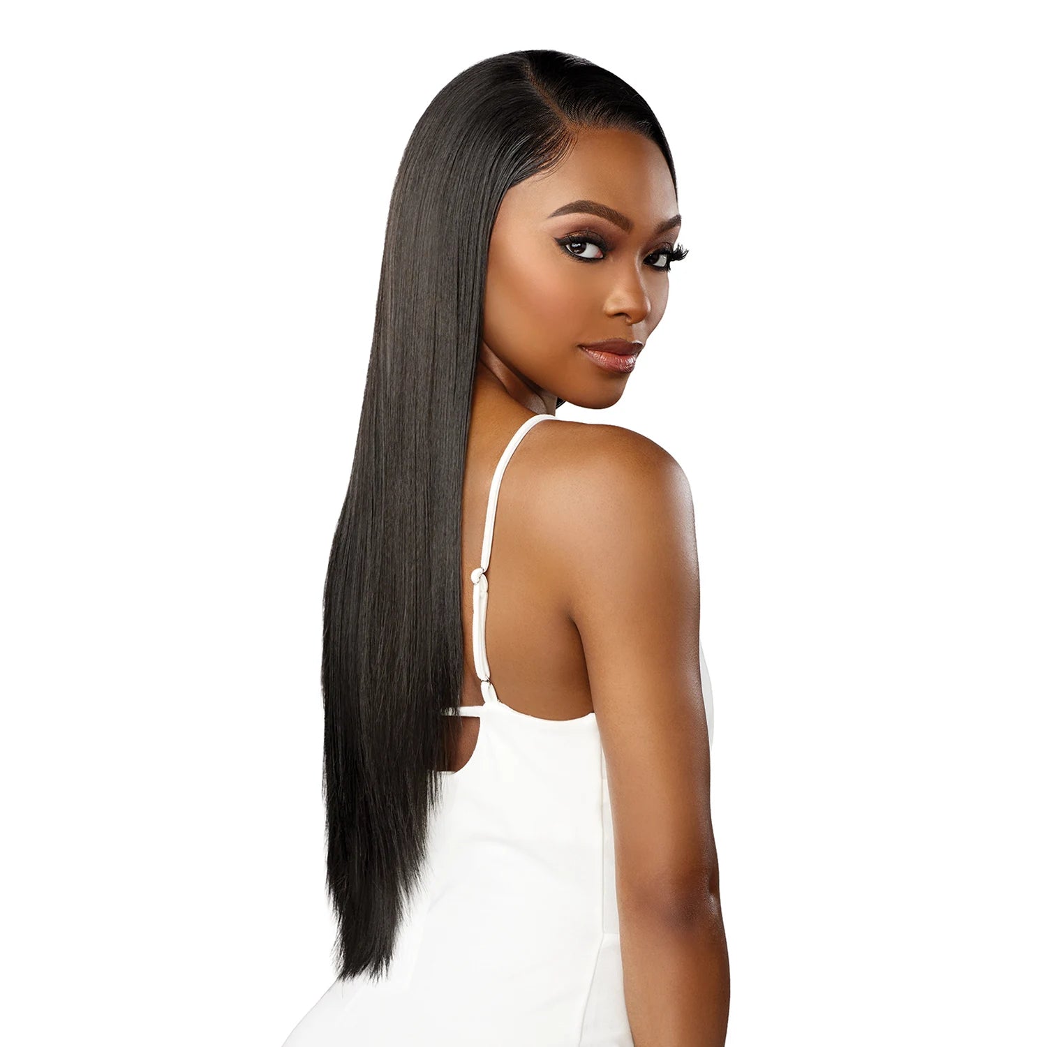 Sensationnel Human Hair Blend Synthetic Lace Front Wig BareLace Glueless Full Lace Unit 1