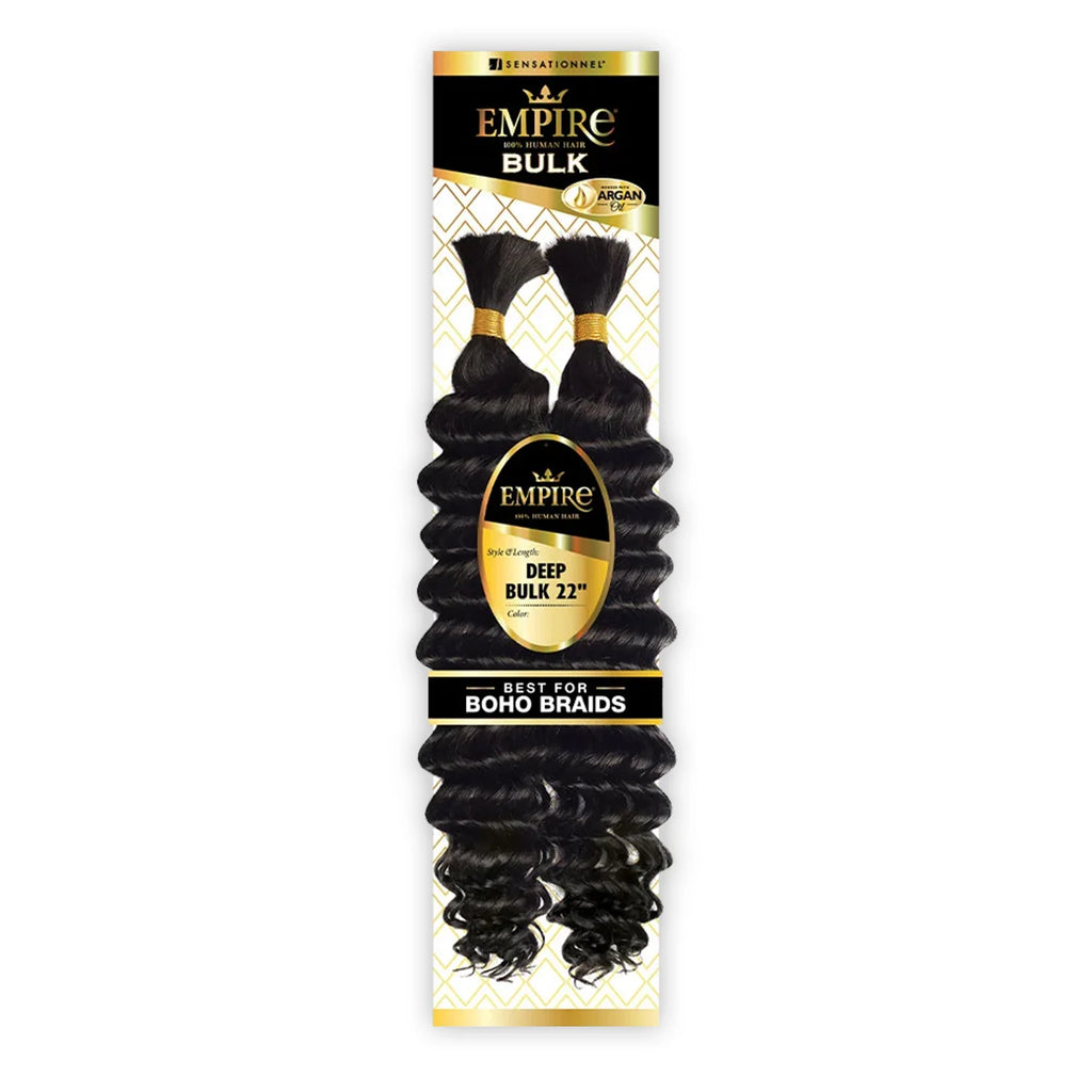 Sensationnel Human Hair Braids Empire Deep Bulk 22"