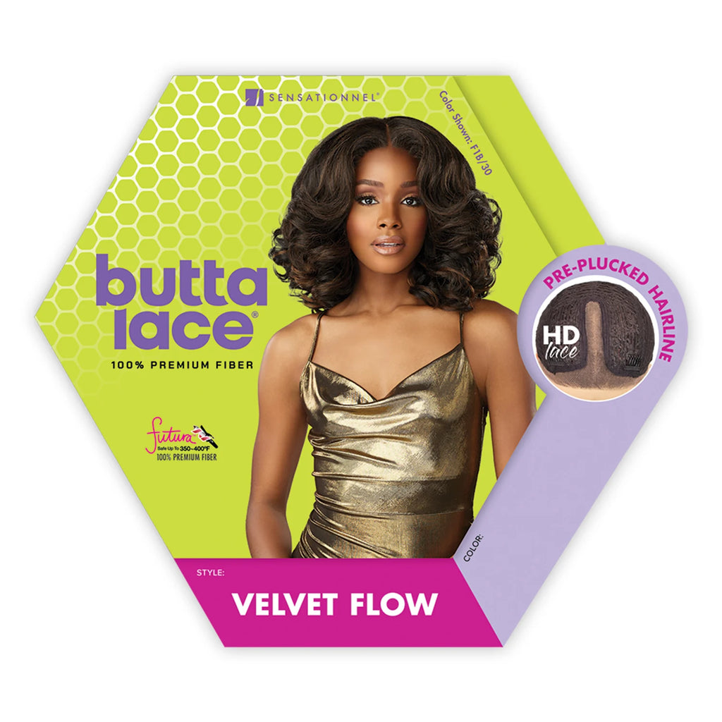 Sensationnel HD Lace Front Synthetic Wig Butta Lace Glueless Velvet Flow