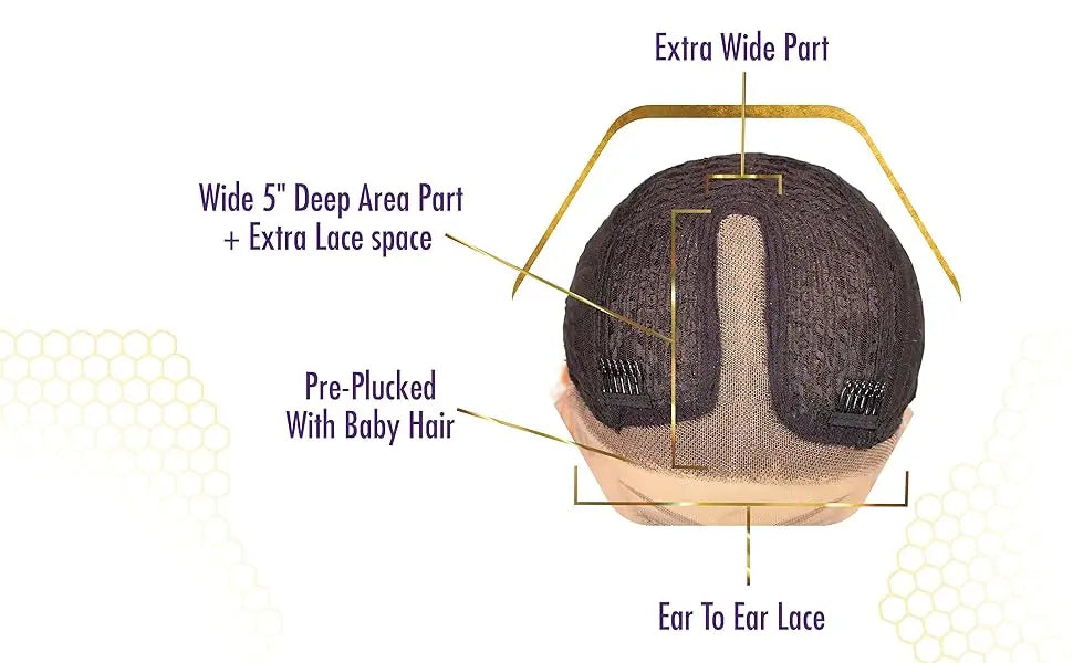 Sensationnel Glueless Butta Lace HD Lace Front Wig 90's Bangs Unit 902 - Trendy Bangs, Natural Look, Easy to Wear