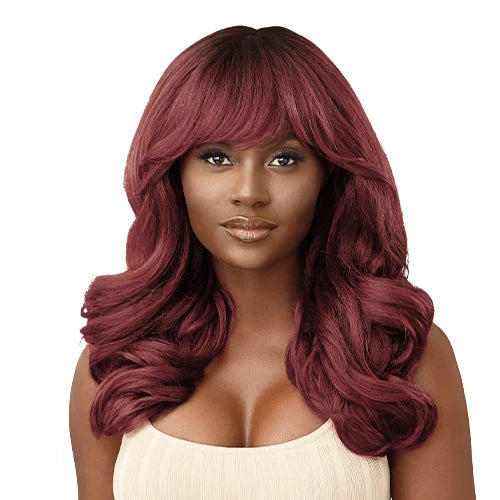 Outre Wigpop Full Wig Jasmiyah – Wig with Bang, Body Wave, Blow Out, Ready-to-Wear, Natural Look