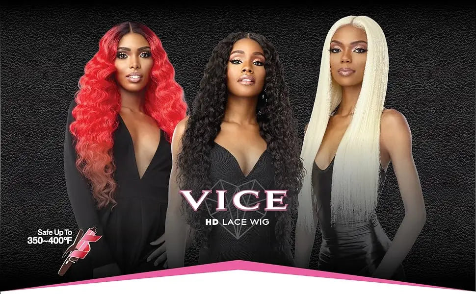 Sensationnel Vice HD Lace Front Wig Unit 10 – Long, Natural Finish, Heat Safe