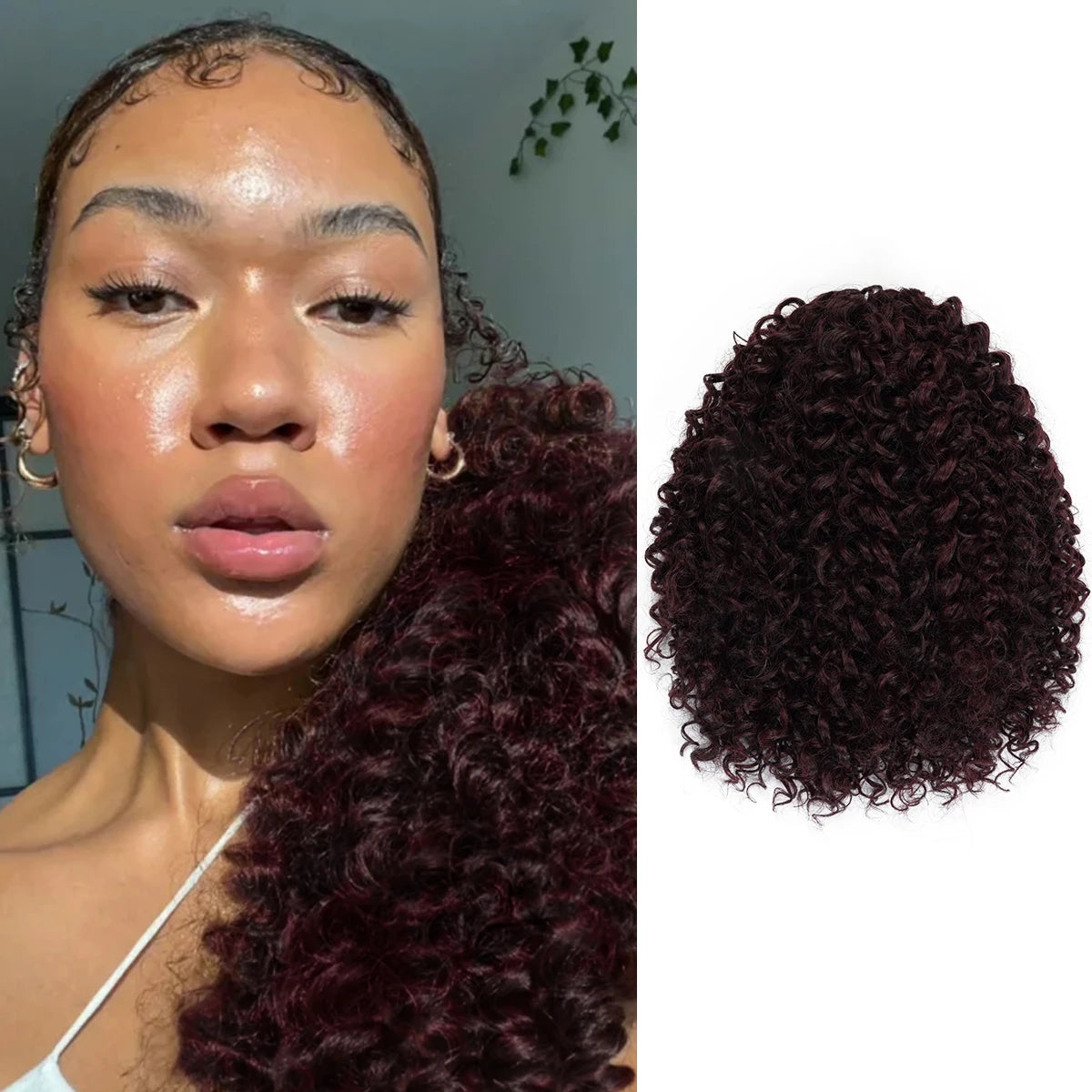 Instant Glitz Synthetic Drawstring Ponytail Spiral Curl 12"