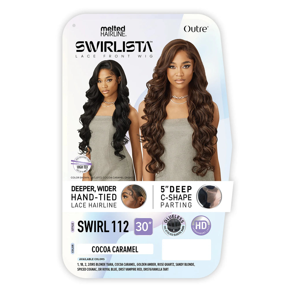 Outre HD Lace Front Synthetic Wig Melted Hairline Glueless Swirlista Swirl 112