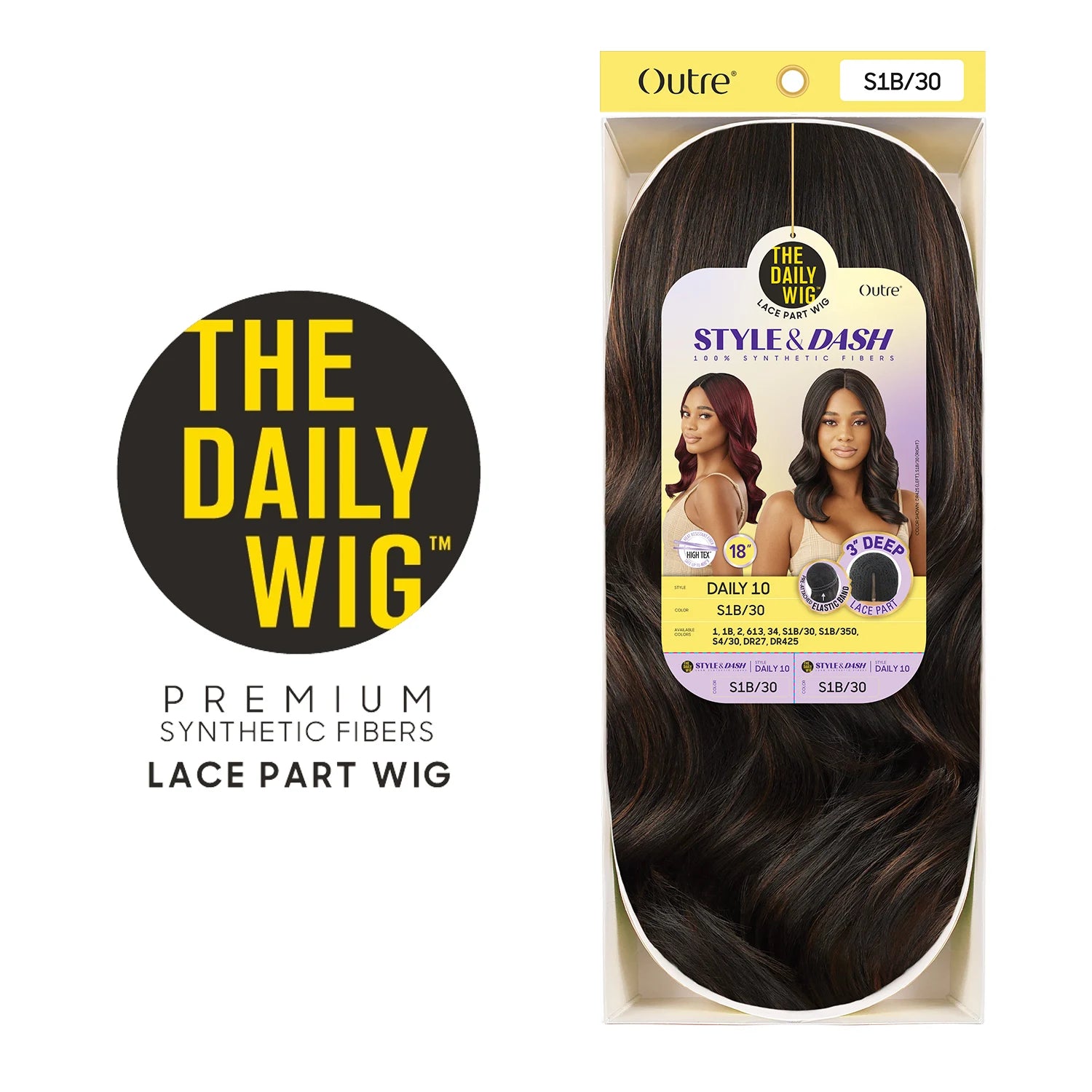 Outre The Daily Synthetic Wig Style N Dash 3" Deep Lace Part Wig Daily 10