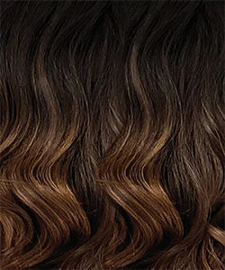 Outre Human Hair Blend HD Lace Front Synthetic Wig Airtied Glueless Fully Hand-Tied 13X6 HHB-Sleek Yaki 20"