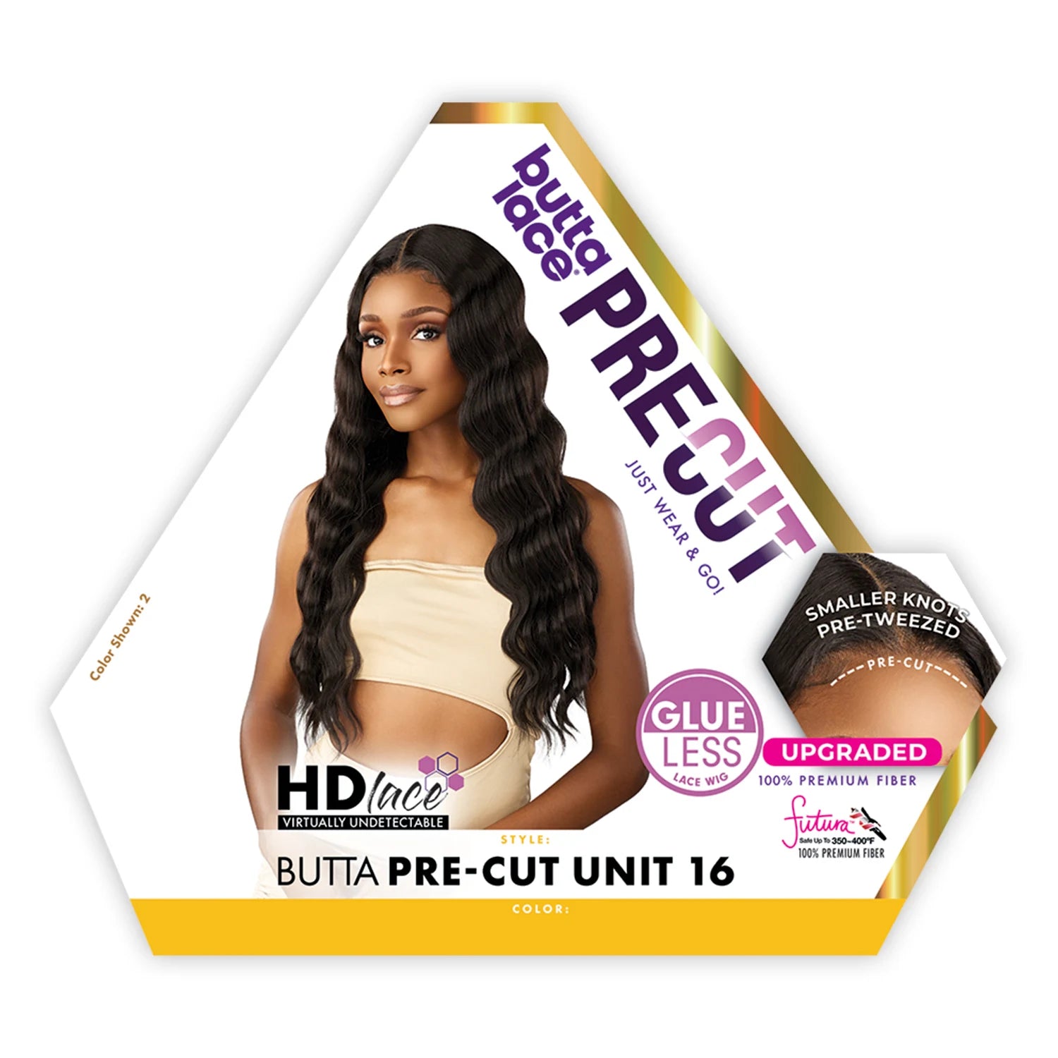 Sensationnel HD Lace Front Synthetic Wig Butta Lace Glueless Pre-Cut Unit 16