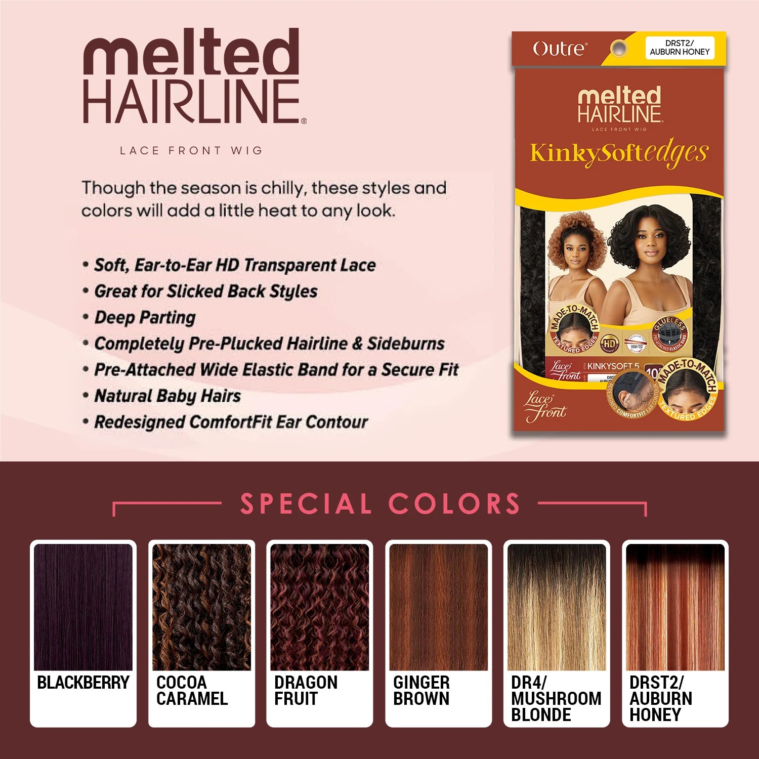 Outre HD Lace Front Synthetic Wig Melted Hairline Glueless KinkySoftedges Kinkysoft 5