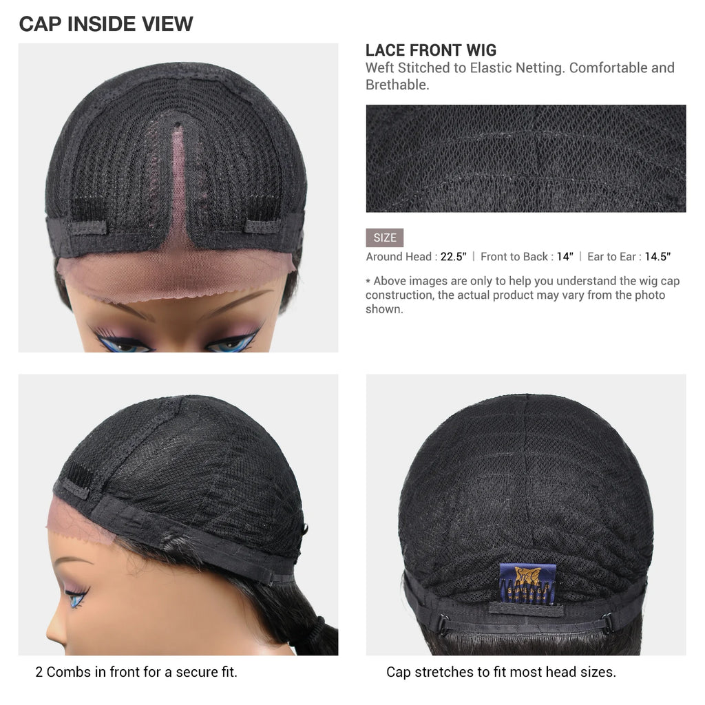 Milky Way Human Hair Blend HD Lace Front Synthetic Wig Legacy Faithful