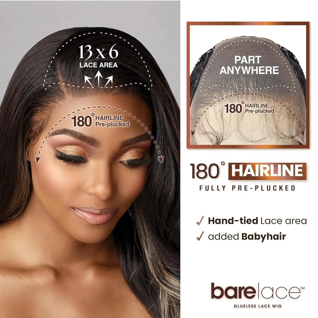 Sensationnel Lace Front Synthetic Wig BareLace Glueless 13X6 Unit 12