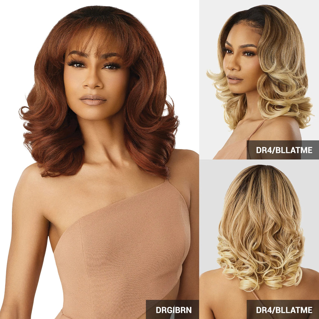 Outre Quick Weave Half Wig Neesha H307 - Added Curl Style, Natural Look, Easy to Wear