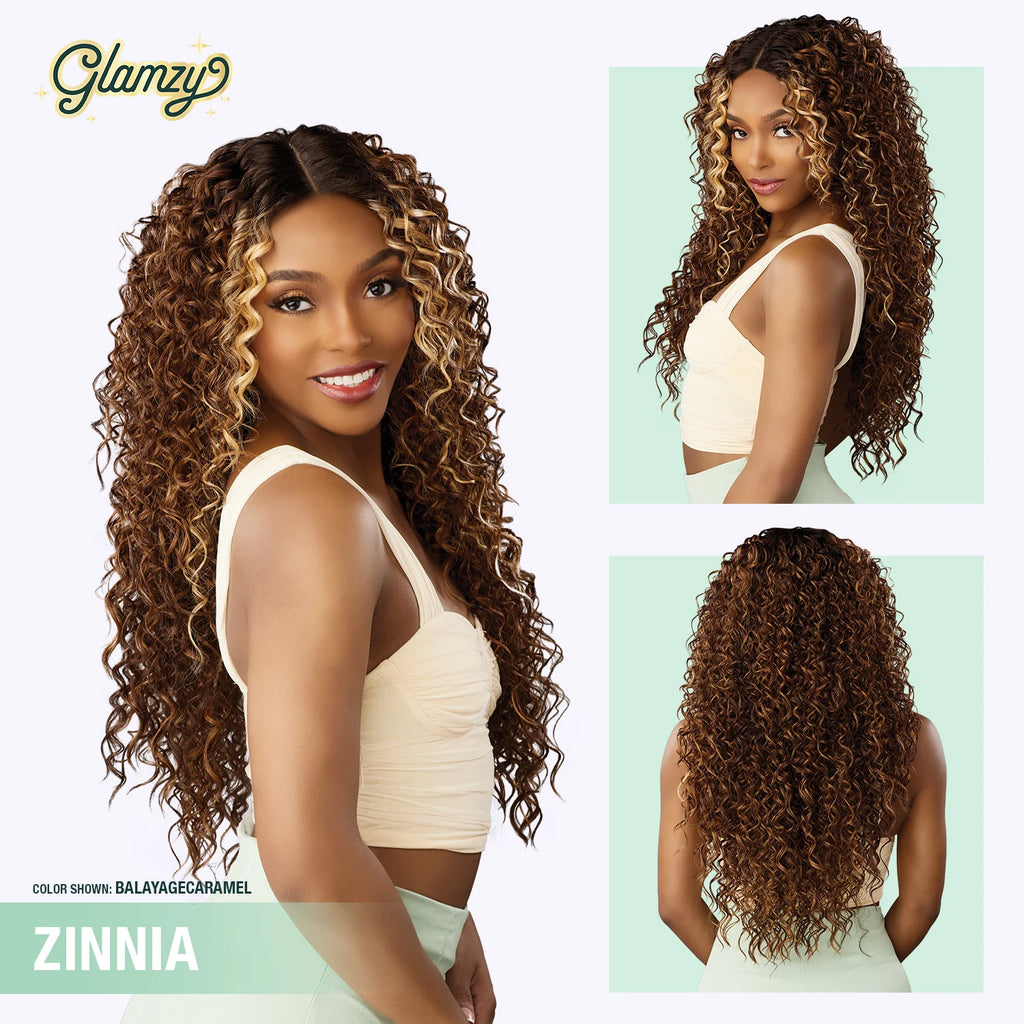Sensationnel HD Lace Parting Synthetic Wig Glamzy Glueless Wide V-Part Zinnia
