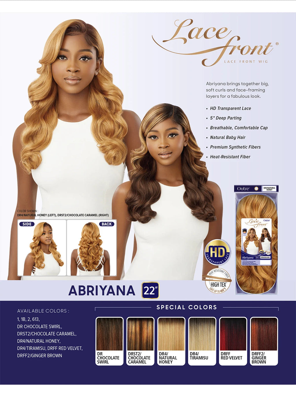 Outre HD Lace Front Synthetic Wig Abriyana