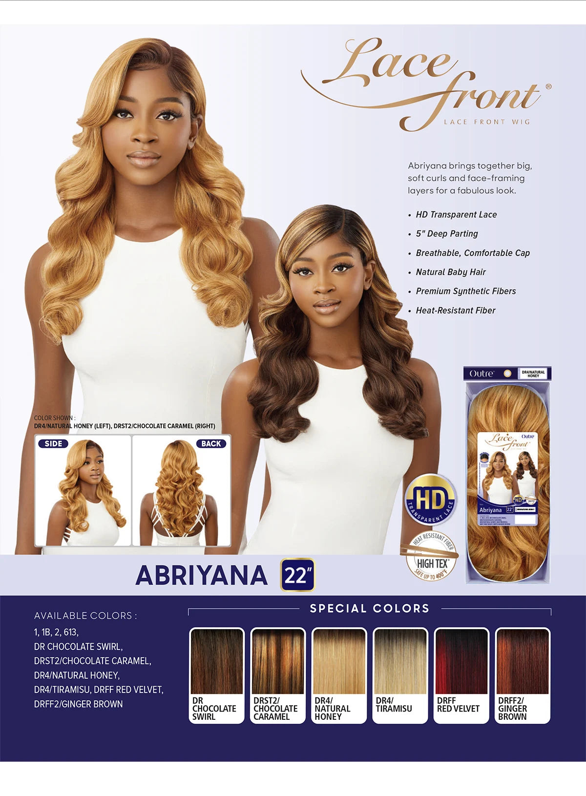 Outre HD Lace Front Synthetic Wig Abriyana