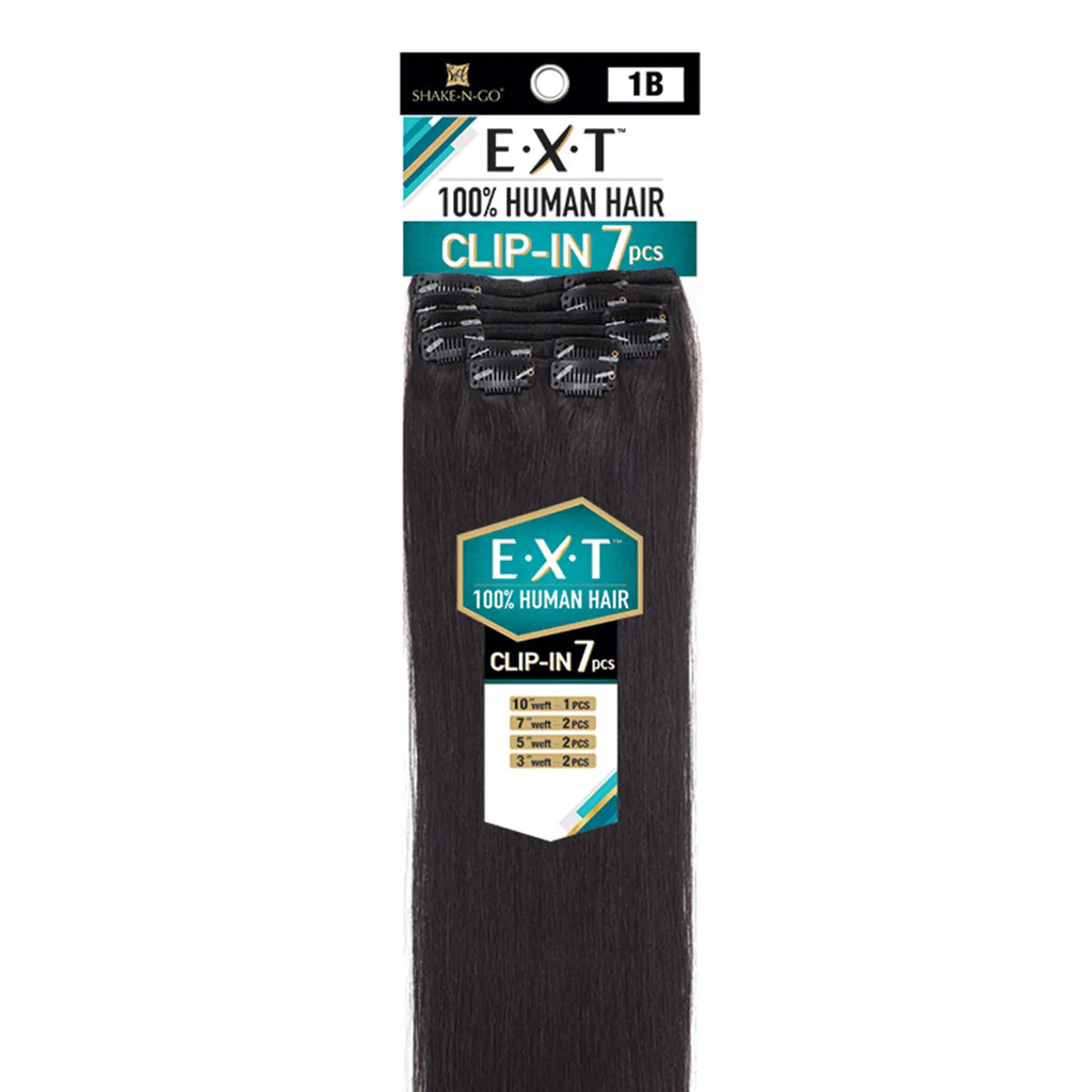 Milky Way Human Hair EXT Clip-In Extension 7pcs Straight 14"