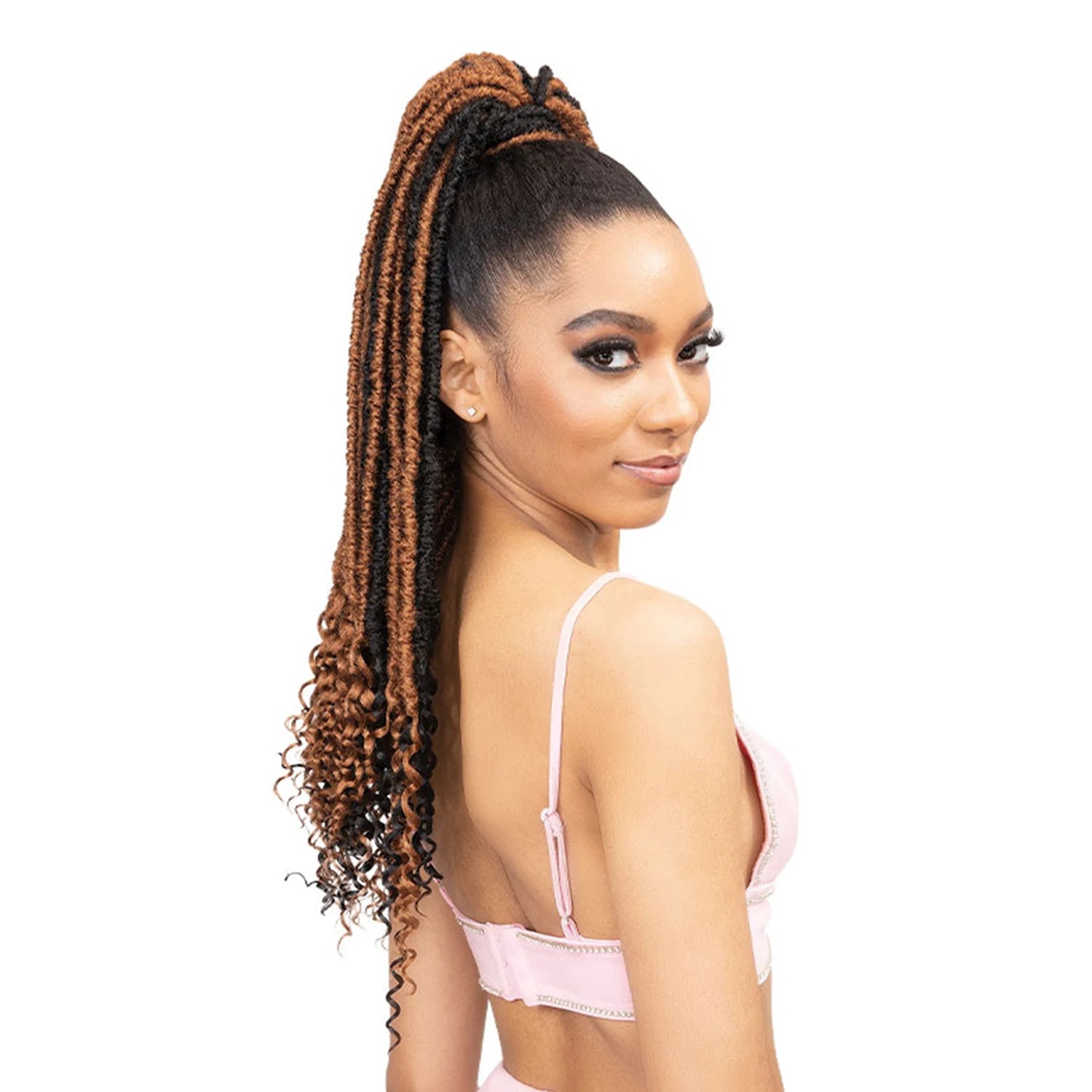 Janet Collection Synthetic Ponytail Remy Illusion Braid Pony Tampa 26"
