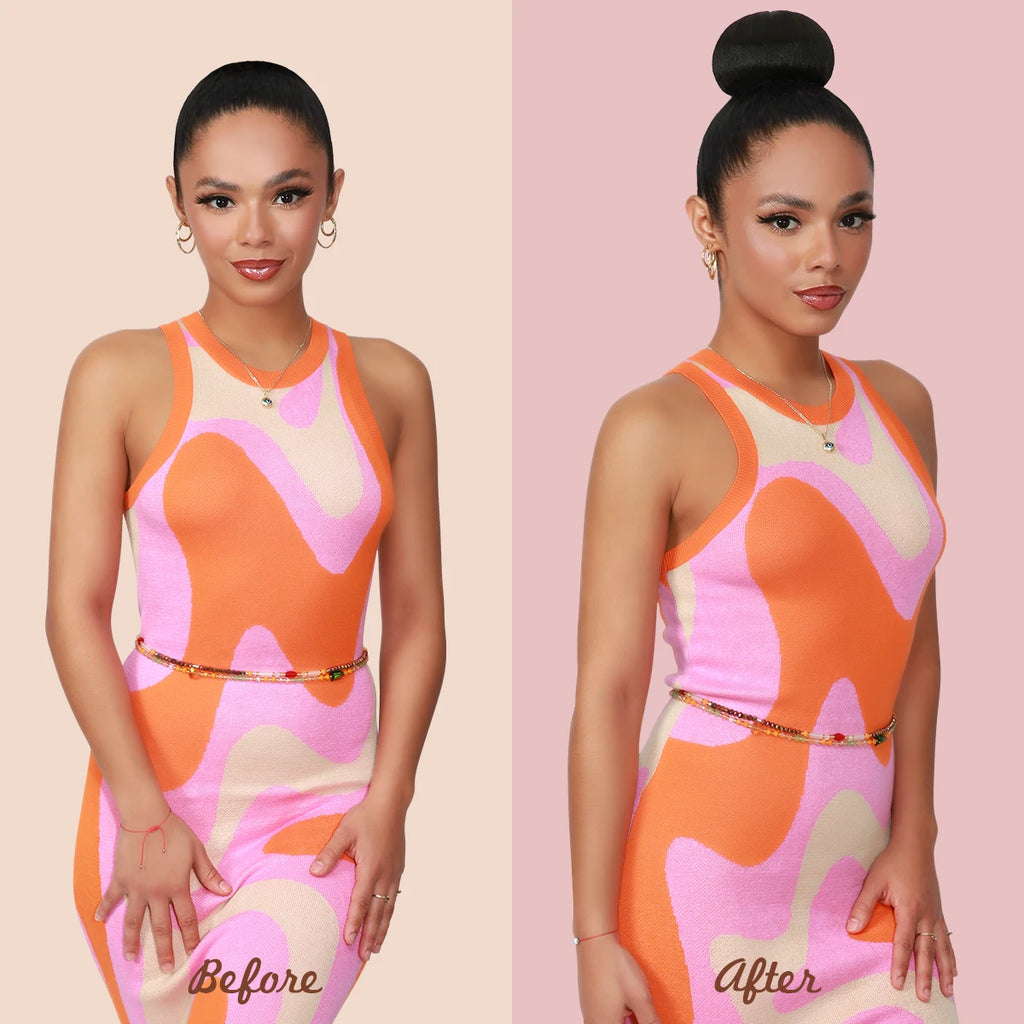 Instant Glitz Synthetic Hair Bun Sweet Rolls Classic Glazed (S)