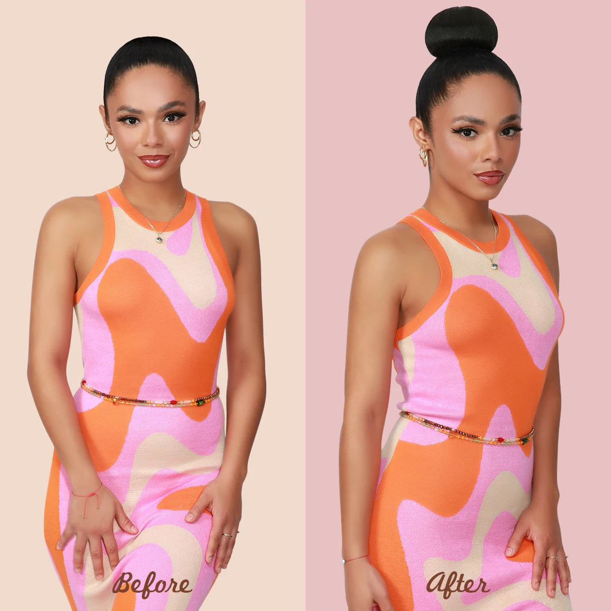 Instant Glitz Synthetic Hair Bun Sweet Rolls Classic Glazed (S)