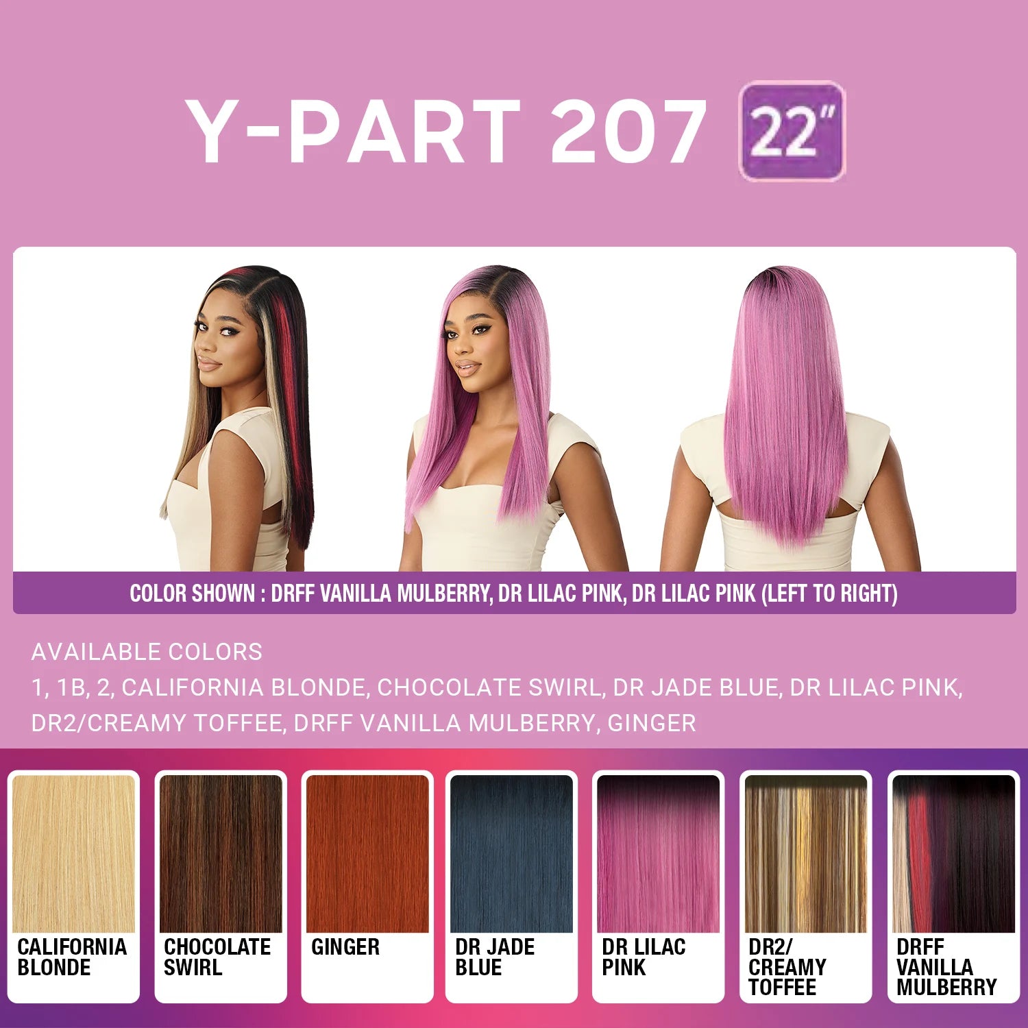 Outre HD Lace Frontal Synthetic Wig Perfect Hairline Glueless Y-Part Swoop Series Y-Part 207