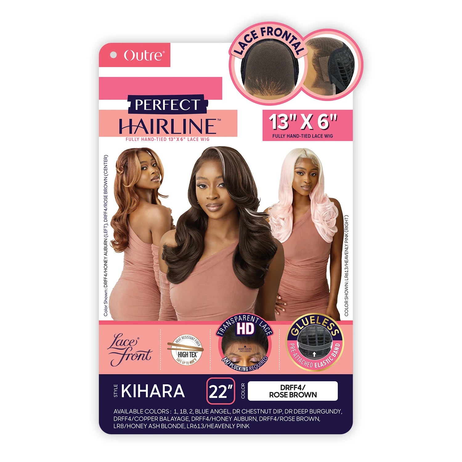 Outre HD Lace Frontal Synthetic Wig Perfect Hairline Glueless Fully Hand-Tied 13X6 Lace Wig Kihara