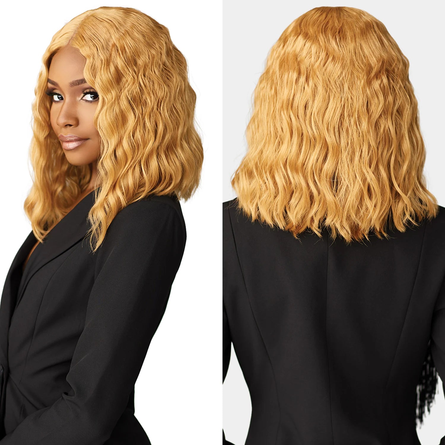 Sensationnel HD Lace Front Synthetic Wig Butta Lace Glueless Chic Bob Lob Unit 6