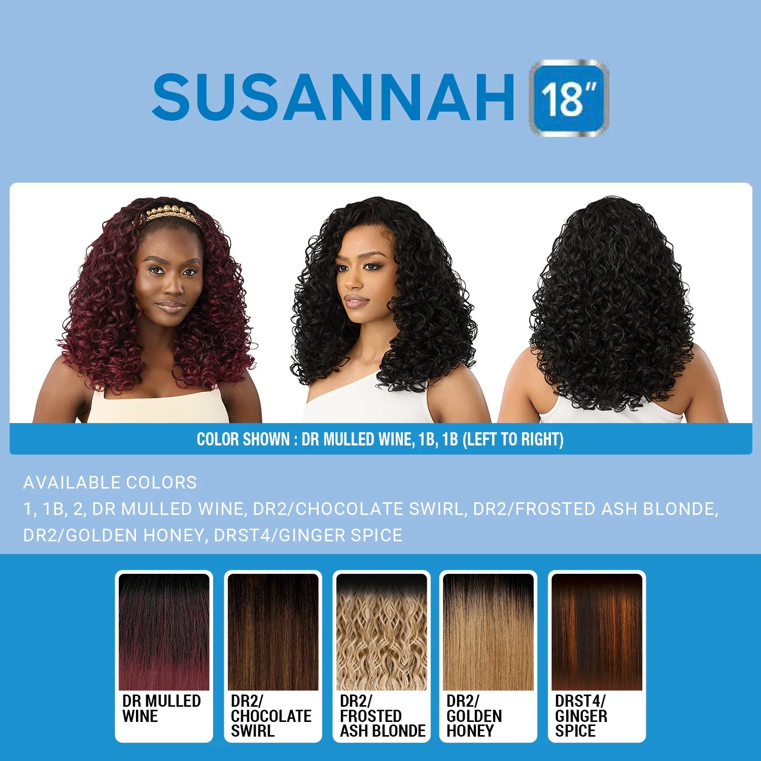 Outre Half Synthetic Wig Quick Weave Susannah