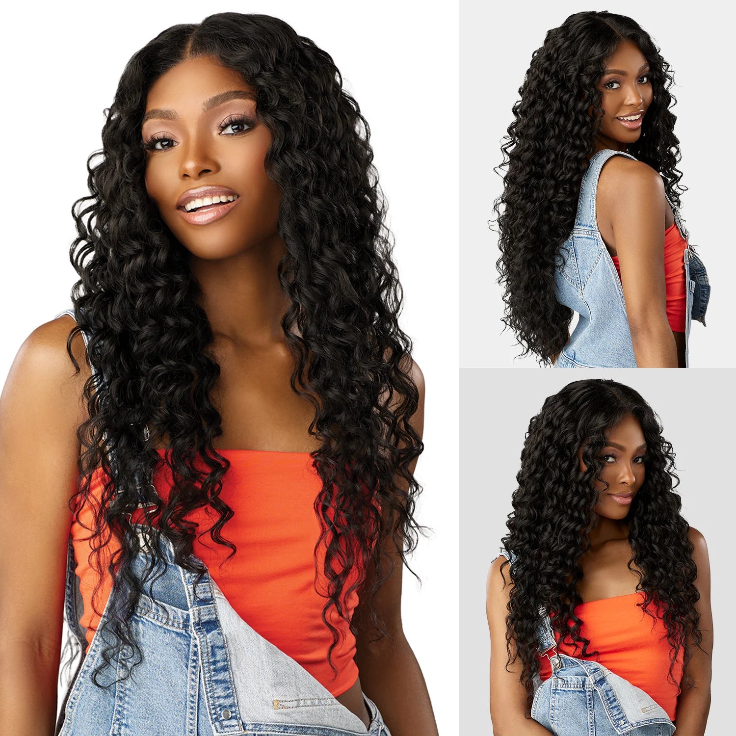 Sensationnel HD Lace Front Synthetic Wig Butta Lace Glueless 90'S Bangs Unit 916