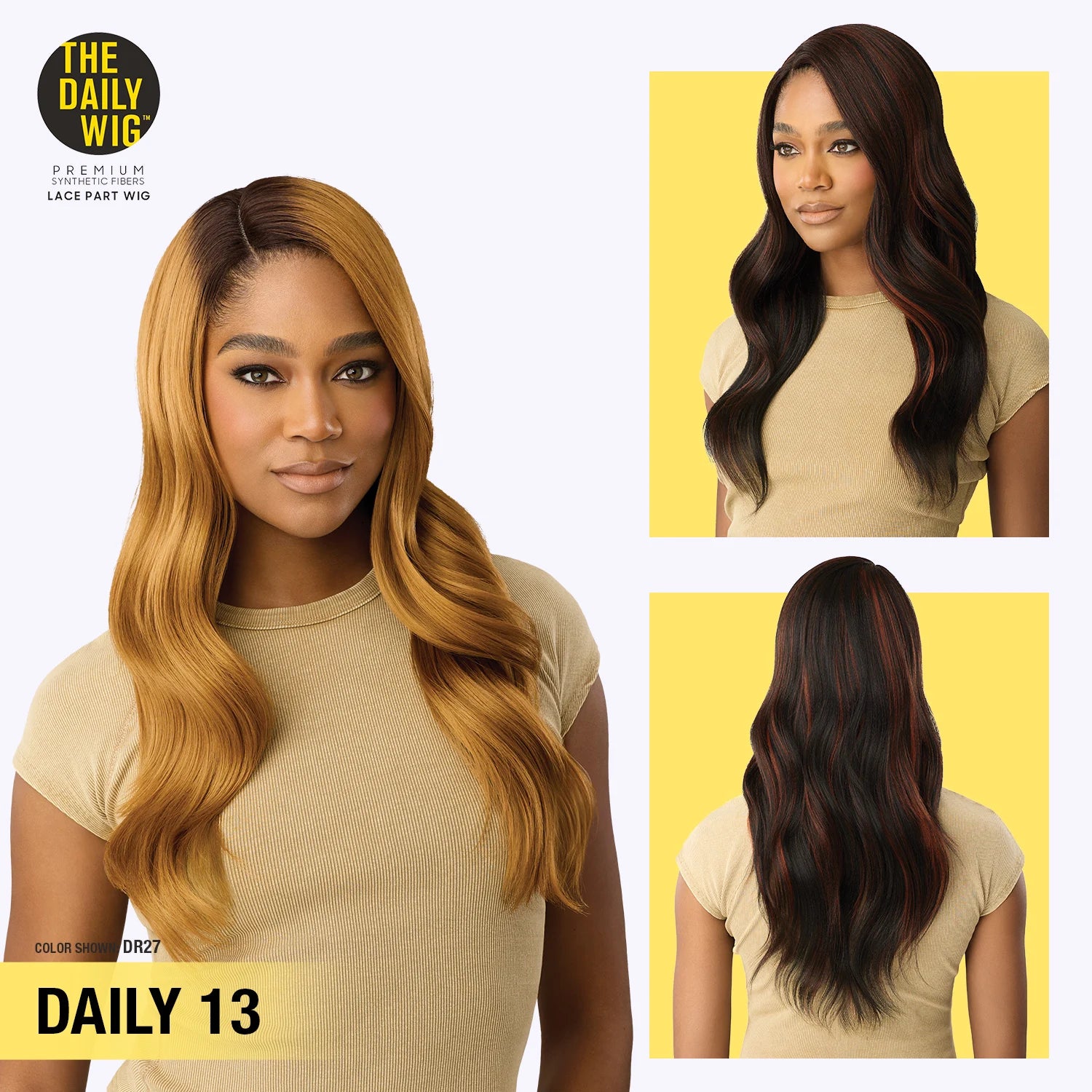 Outre The Daily Synthetic Wig Style N Dash 3" Deep Lace Part Wig Daily 13