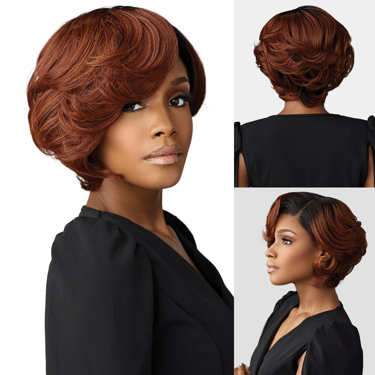 Sensationnel Synthetic HD Lace Front Wig Butta Lace Glueless Chic Bob Unit 1