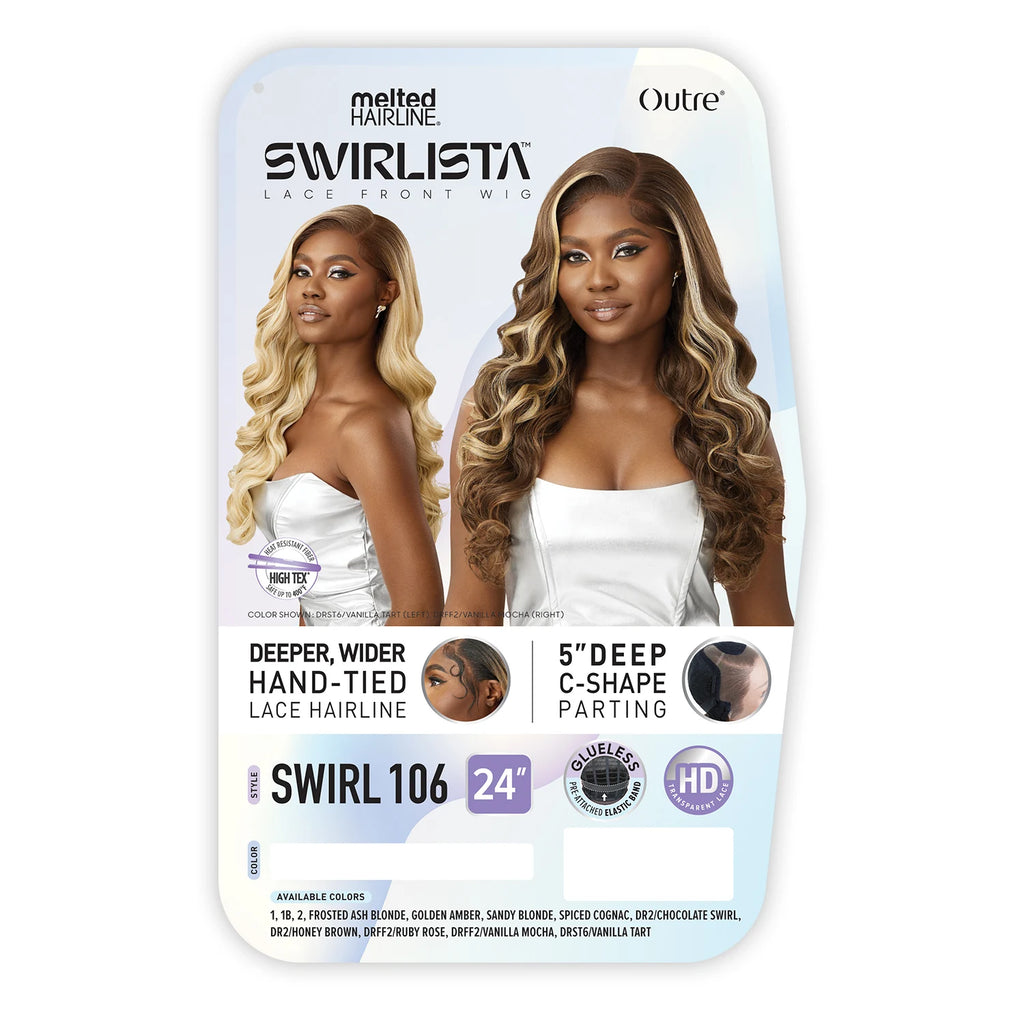 Outre HD Lace Front Synthetic Wig Melted Hairline Glueless Swirlista Swirl 106