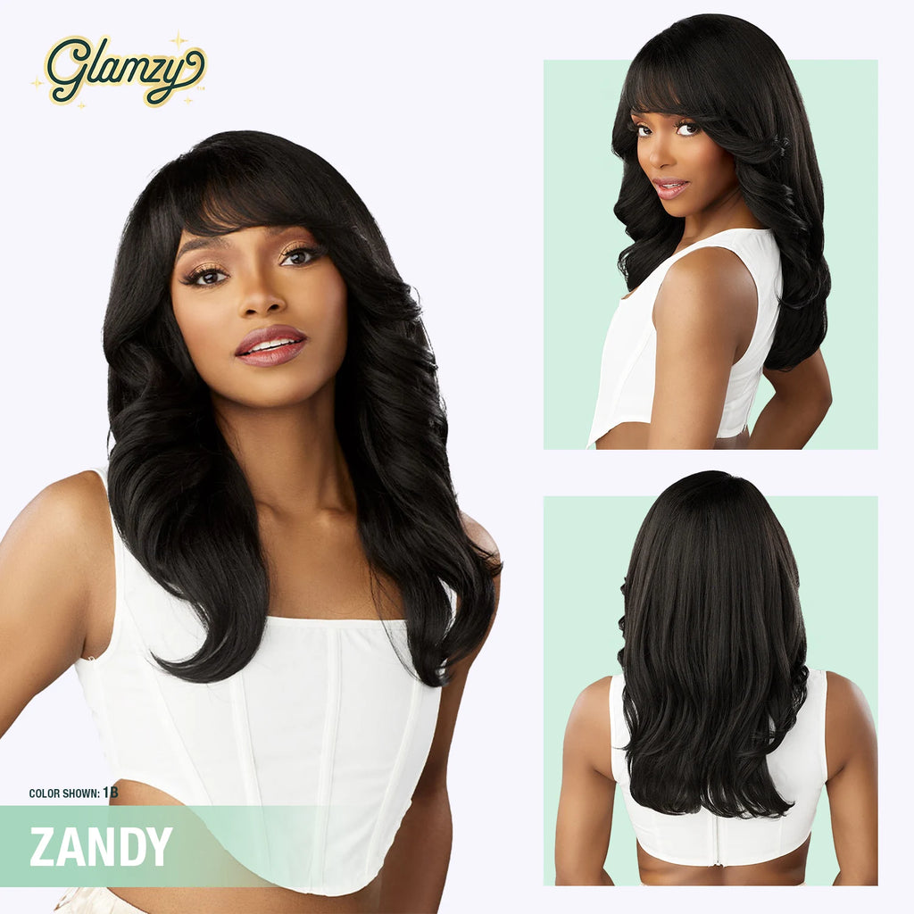 Sensationnel Synthetic HD Lace Crown Wig Glamzy Glueless Hand-Tied Zandy
