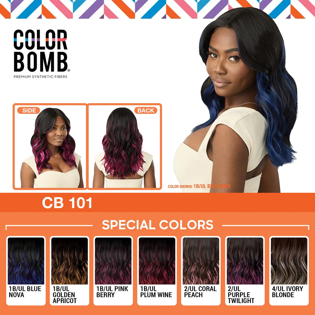 Outre HD Lace Front Synthetic Wig Glueless Color Bomb CB 101