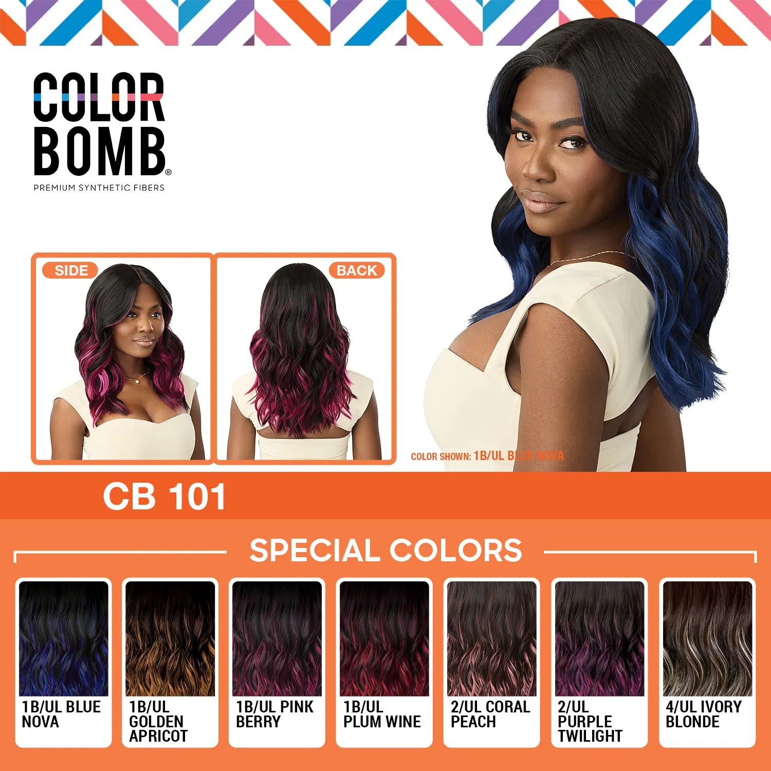 Outre HD Lace Front Synthetic Wig Glueless Color Bomb CB 101