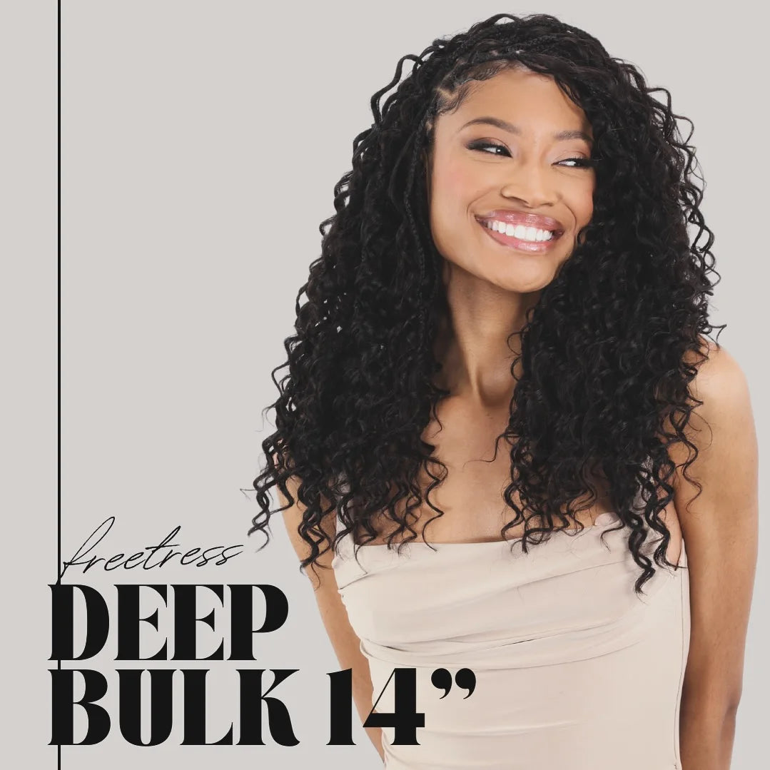 FreeTress Human Hair Braids Deep Bulk 14"