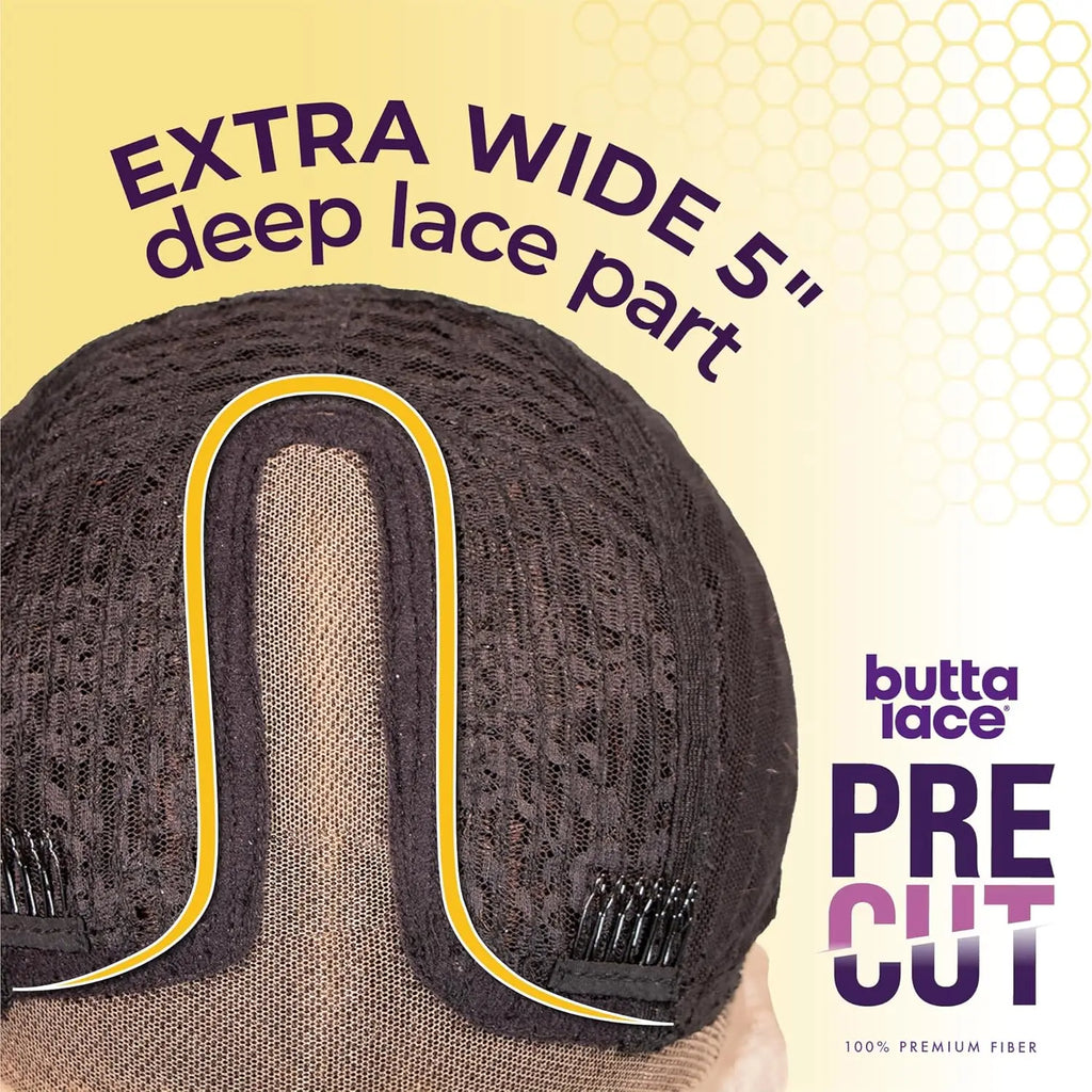 Sensationnel Butta Pre-Cut HD Lace Front Wig Glueless Unit 5 - Tight Curl Style, Soft Texture, Easy & Quick Wear