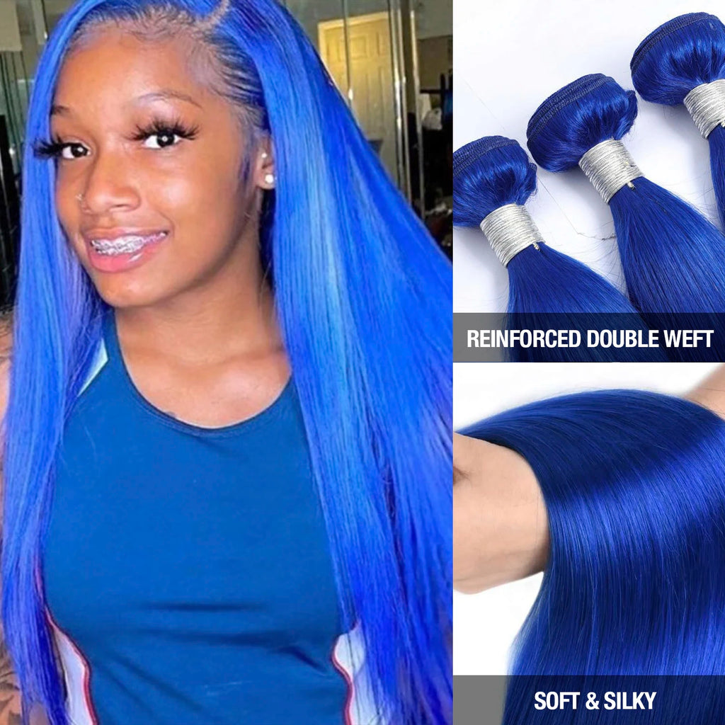 Uniq Hair 100% Virgin Human Hair Brazilian Bundle Hair Weave Straight